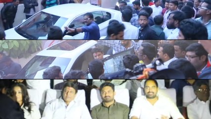 NTR Biopic : Balakrishna, Vidya Balan, Kalyan Ram Watching Movie @ Bramaramba Theatre