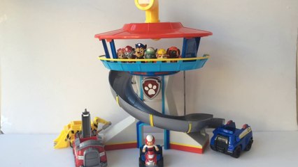 Paw Patrol Lookout Playset w Chase Police Cruiser - Unboxing Demo Review
