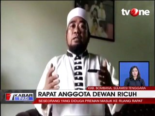 Heboh! Rapat Anggota Dewan di Sulteng Ricuh