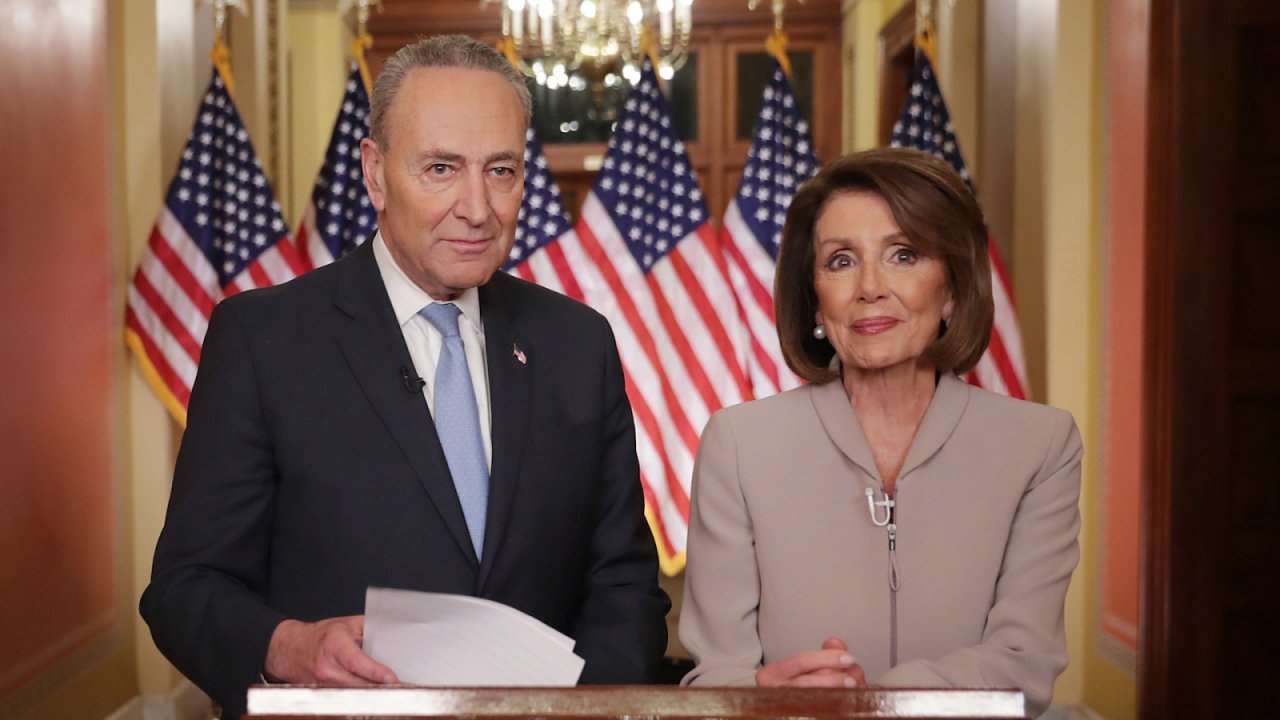 Pelosi, Schumer Respond To Trump Border Address: 'We Don't Govern By Temper Tantrum'