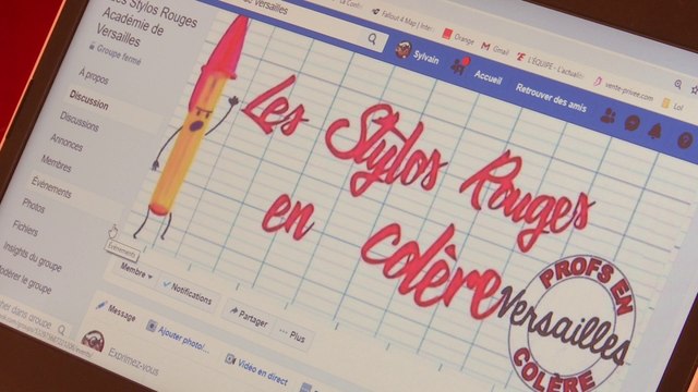 Eux se sont baptisés les stylos rouges ... Ces professeurs en colère réclament de meilleurs salaires et plus de moyens