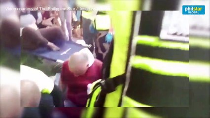 First aiders respond to the injuries during the Traslacion