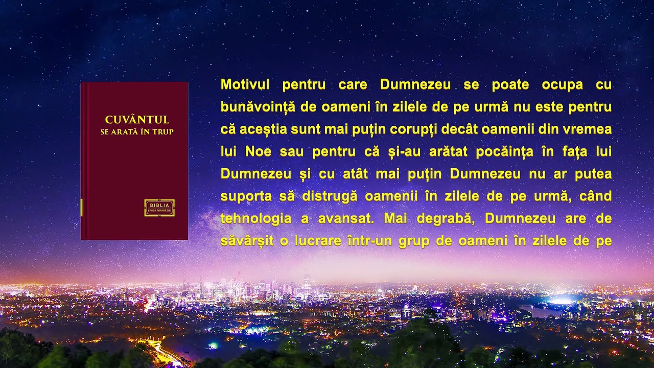 Filme creștin online in romana „Vremurile lui Noe au venit” Mântuirea din zilele de pe urmă