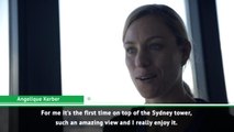 Kerber feeling loved on visit to Sydney tower ahead of Australian Open
