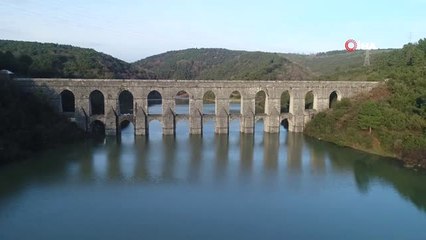 İstanbul'un Barajlarında Kar Bereketi..alibeyköy Barajının Son Durumu Havadan Görüntülendi