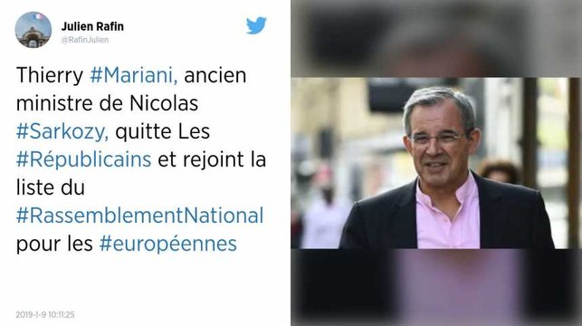 Européennes. Thierry Mariani quitte Les Républicains et rejoint la liste Rassemblement national