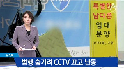 범행 숨기려 CCTV 전원 뽑아…상가서 괴한 난동