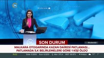 Malkara  otogarında kazan dairesi patlaması