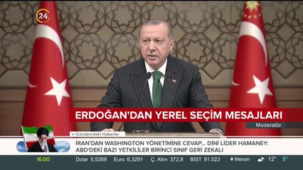 Erdoğan'dan yerel seçim mesajları