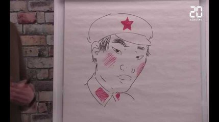 Festival d'Angoulême: Alex W. Inker dessine le personnage de sa BD «Servir le peuple» dans notre studio