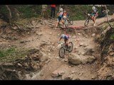 Cyclists Compete in Off-Road Mountain Bike Racing