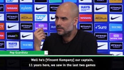 下载视频: Kompany's only problem is his injuries - Guardiola