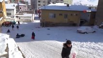Kar Tatilini Fırsat Bilen Çocuklar Doyasıya Eğlendi