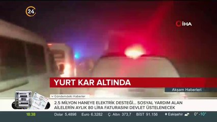 Birçok ilde eğitime kar sebebiyle ara verildi