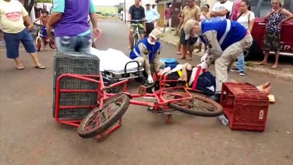 Siate atende ciclista ferido no Bairro Interlagos