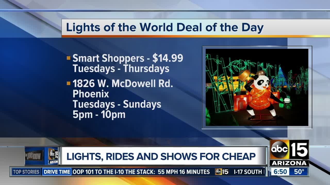 Lights, rides and shows for cheap