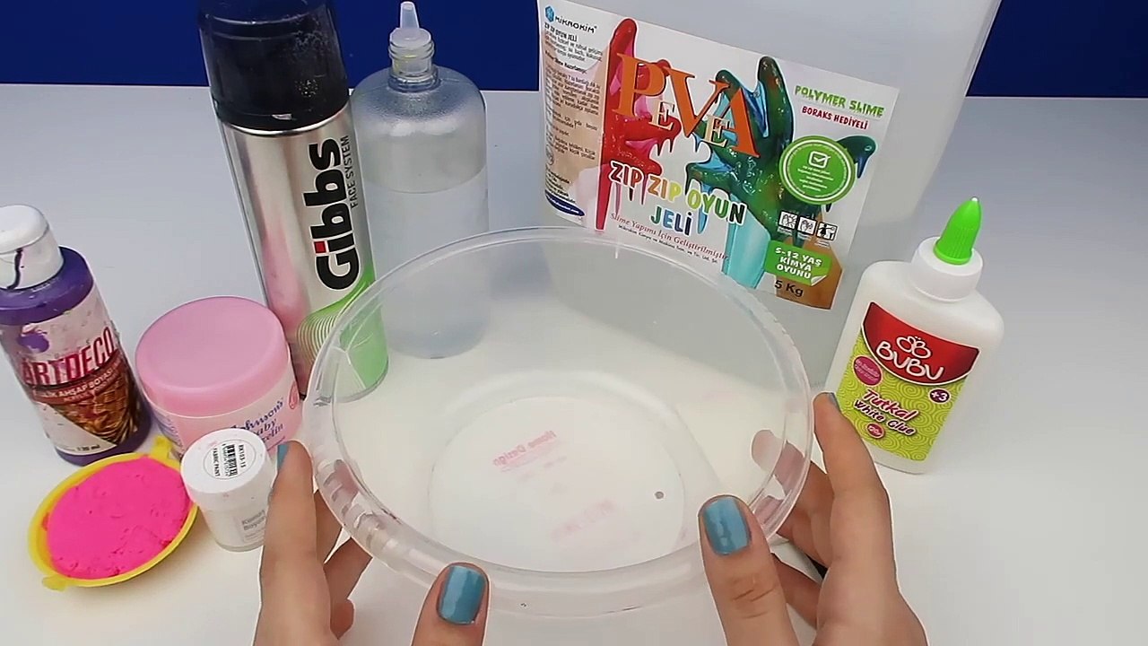 Gizli Slime! Gül Ablaya Mor Pofuduk Slime Yaptım Güzel Oldu mu? Slime Nasıl Yapılır? Bidünya Oyuncak