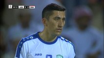 Uzbekistan captain Odil Ahmedov curls sublime free-kick around the wall