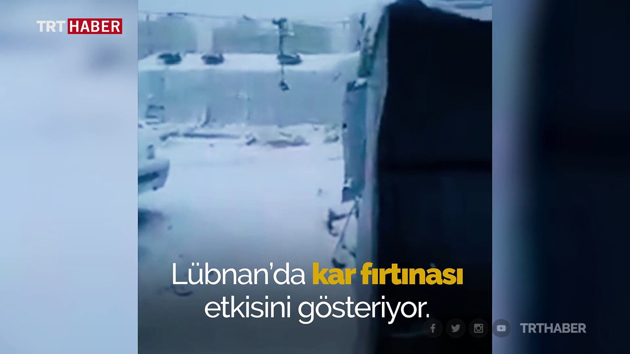 Kar fırtınası Lübnan'da mültecilerin çektiği acıyı artırıyor