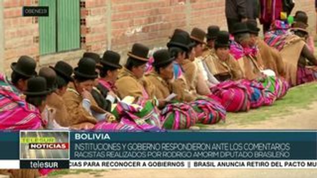 Bolivia rechaza declaraciones racistas de diputado brasileño