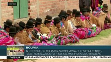 Bolivia rechaza declaraciones racistas de diputado brasileño