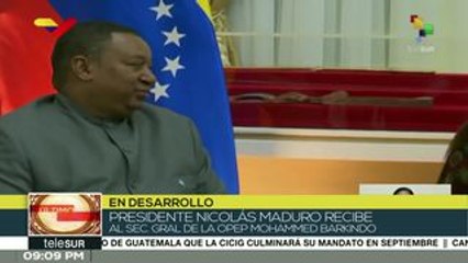 Venezuela: pdte. Maduro recibe al secretario general de la OPEP