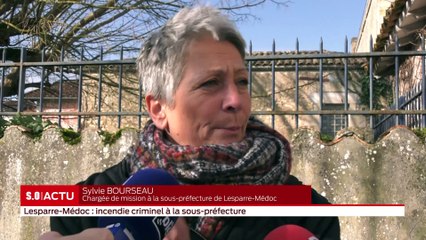 La sous-préfecture de Lesparre a été victime d’un incendie criminel cette nuit