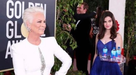 Jamie Lee Curtis Not Happy About 'Fiji Water Girl' Photobomb