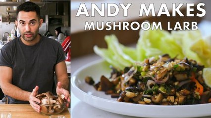 Andy Makes Mushroom Larb with Peanuts