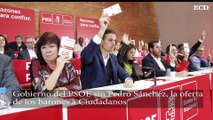 Gobierno del PSOE sin Pedro Sánchez, la oferta de los barones a Ciudadanos