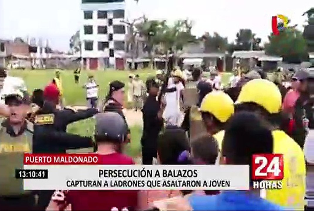 Puerto Maldonado: policía captura a ladrones tras cometer un asalto