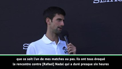 Open d'Australie - Djokovic révèle son meilleur match disputé en carrière