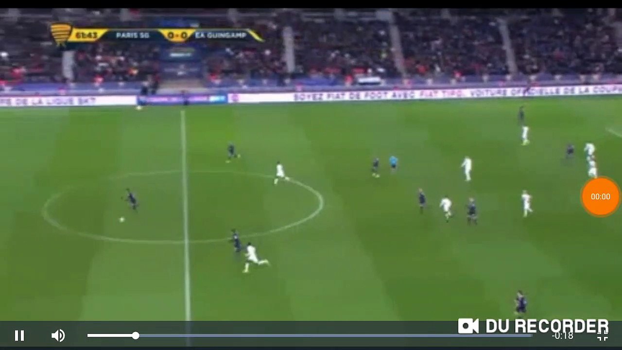 Neymar super goal PSG vs Guingamp 1-0