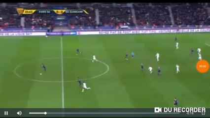 Neymar super goal PSG vs Guingamp 1-0