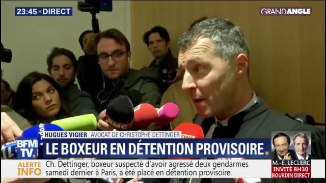 Le boxeur suspecté d'avoir agressé deux gendarmes placé en détention provisoire