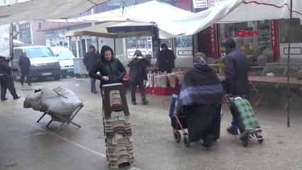 Edirne Keşan'da Kar Yağışı