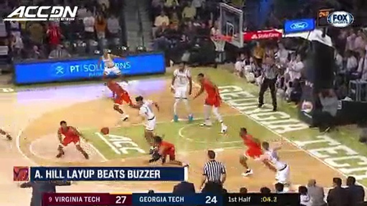 Virginia Tech's Ahmed Hill Beats The Buzzer