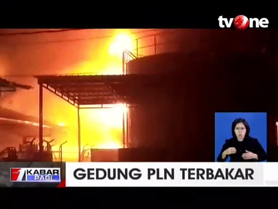 Gedung PLN di Natuna Terbakar Ludes