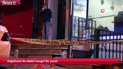 Kağıthane’de silahlı kavga! Bir yaralı