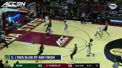 Miami's Chris Lykes With The Blow By and Bucket
