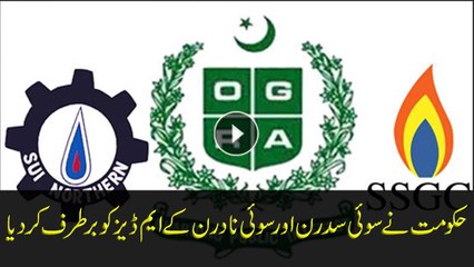 Govt Removes MDs of SNGPL & SSGC over Gas Crisis