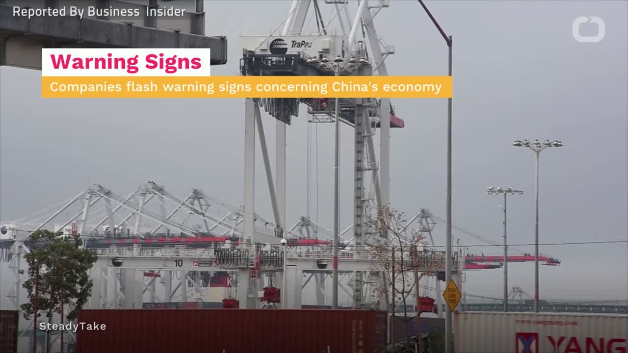 Companies Flash Warning Signs On China's Economy
