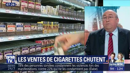 Les ventes de cigarettes chutent