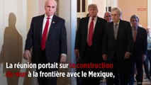 Donald Trump s'écharpe avec les démocrates autour du mur