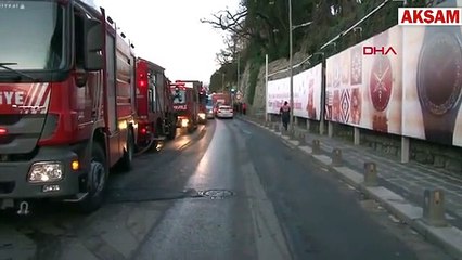 Yangına müdahale eden itfaiyeci çatıdan düştü