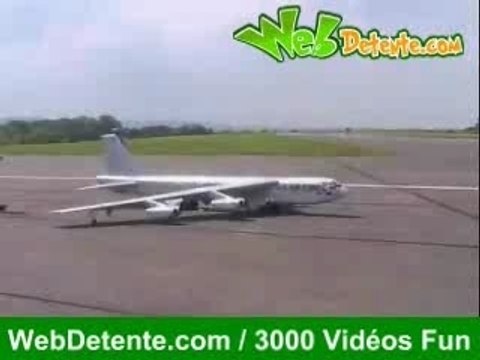 avion Crash b52 aeromodelisme rc