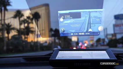 Caradisiac a testé EyeDrive, affichage tête haute « discount » - Vidéo en direct du salon de Las Vegas