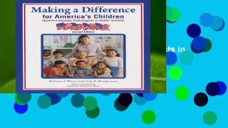 Making a Difference for America s Children: Speech-Language Pathologists in Public Schools