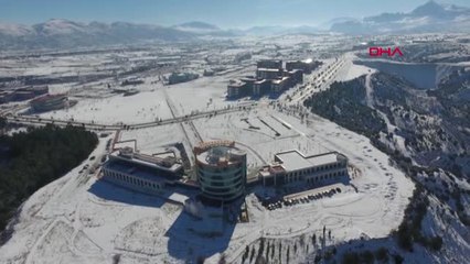 Burdur Makü'de Kartpostallık Kar Manzarası