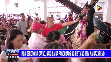 Mga deboto sa Davao, nakiisa sa pagdaraos ng Pista ng Itim na Nazareno